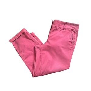 LOFT Women’s  Chino Pants Size 12 – Red Casual Cotton